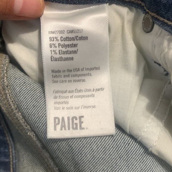 Flare PAIGE Pieced Colette Crop Jean in Kenya Distressed size 29 - Picture 7 of 16